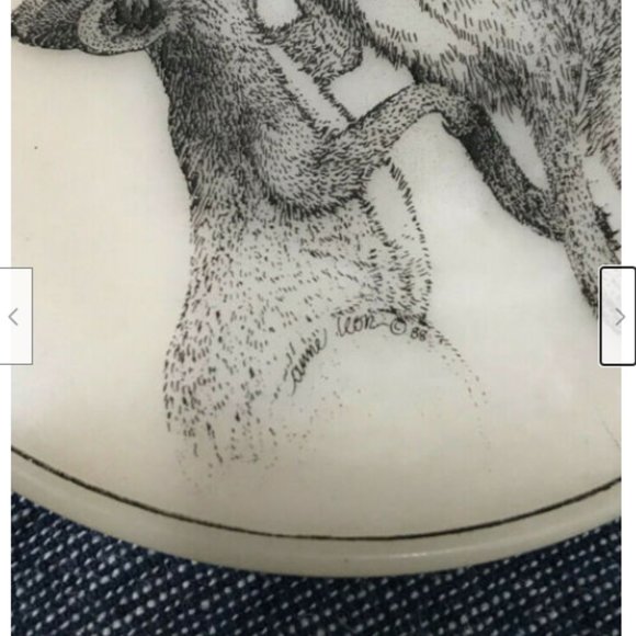 Vtg 4 Australian Marble Coasters A Leon 1988 Down Under Ware Kangaroo Kookaburra - Picture 6 of 7